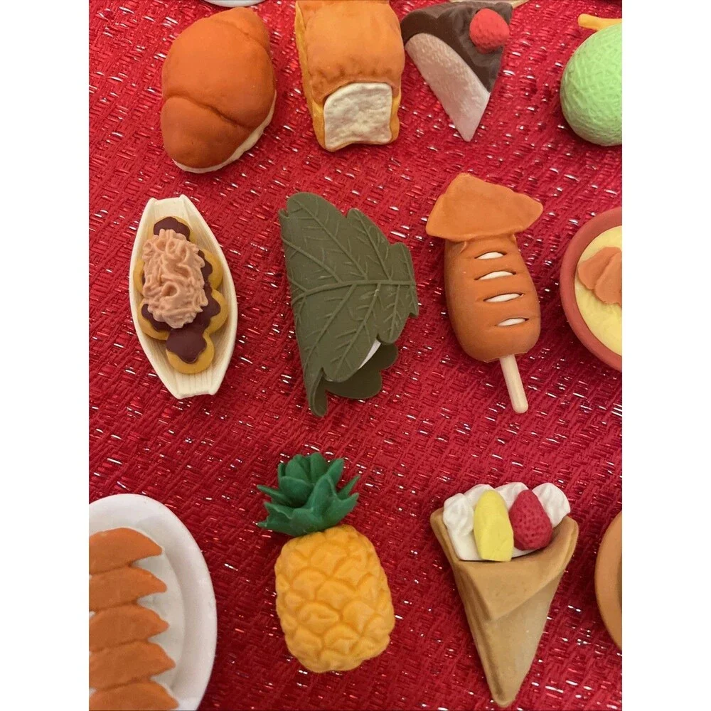 40 Japanese Iwako Erasers Mixed Food Animals  Products